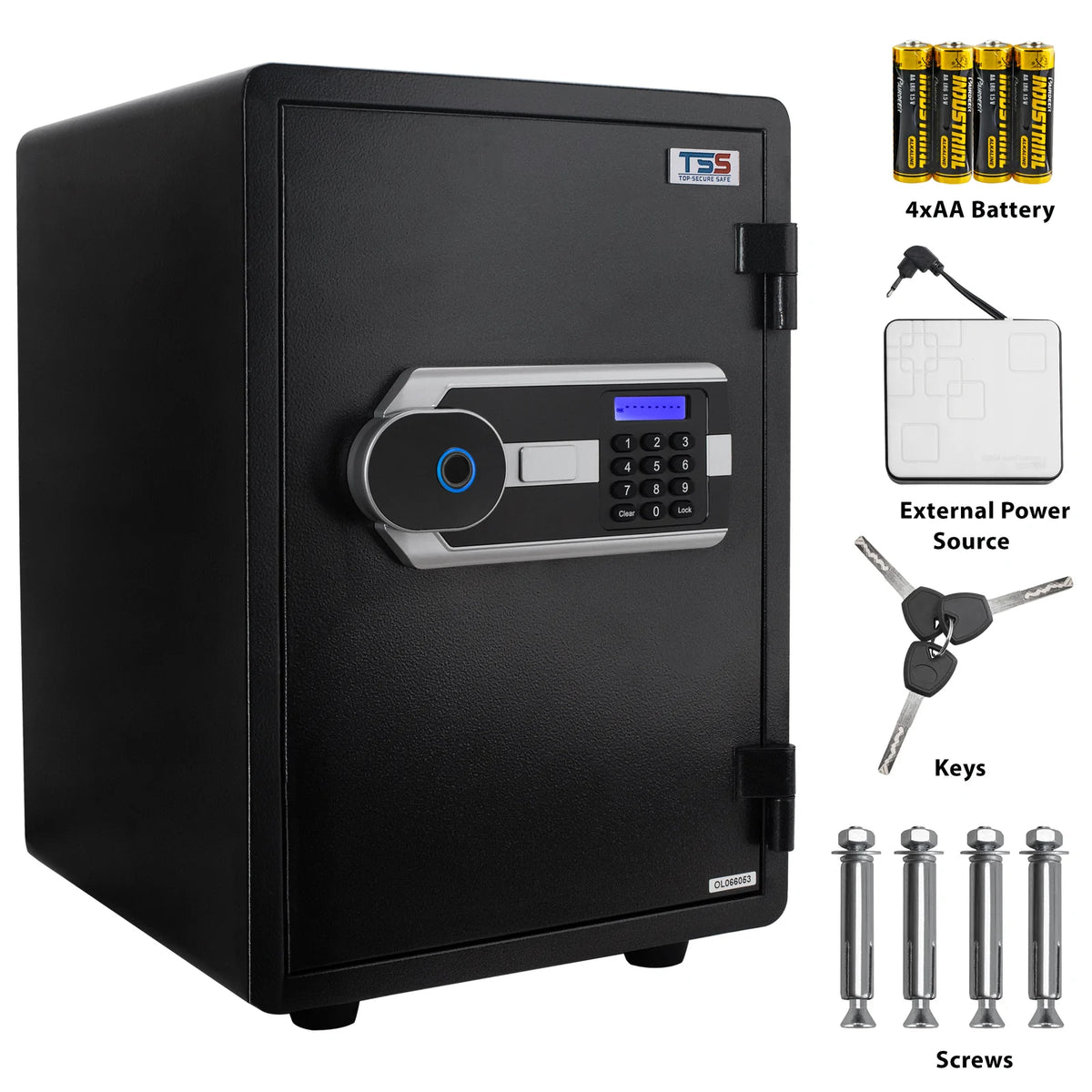 Biometric Fireproof Safe Box for Home Office 1.13 Cubic Feet Large Cap ...