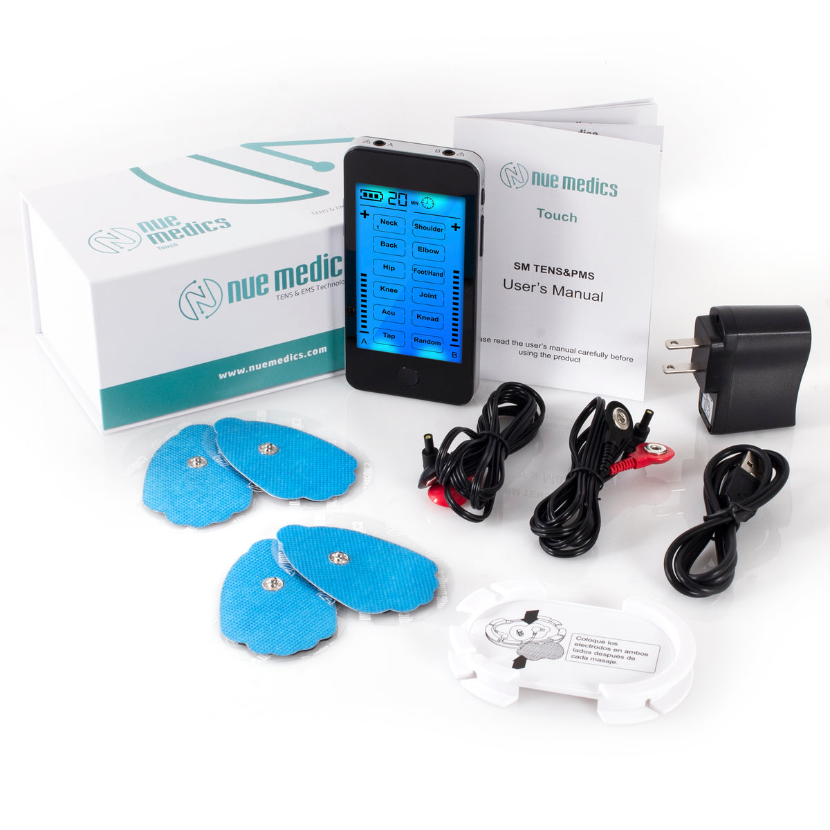 Tens Unit Muscle Stimulator 12 Massage Modes [Lifetime Warranty] Elect –  NueMedics Tens Units