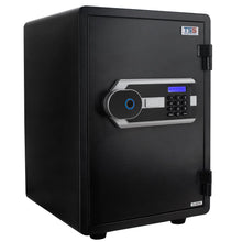 Biometric Fireproof Safe Box for Home Office 1.13 Cubic Feet Large Capacity with Digital Keyboard Fingerprint Lock Keyhole Security Safe, Cash Storage Protection