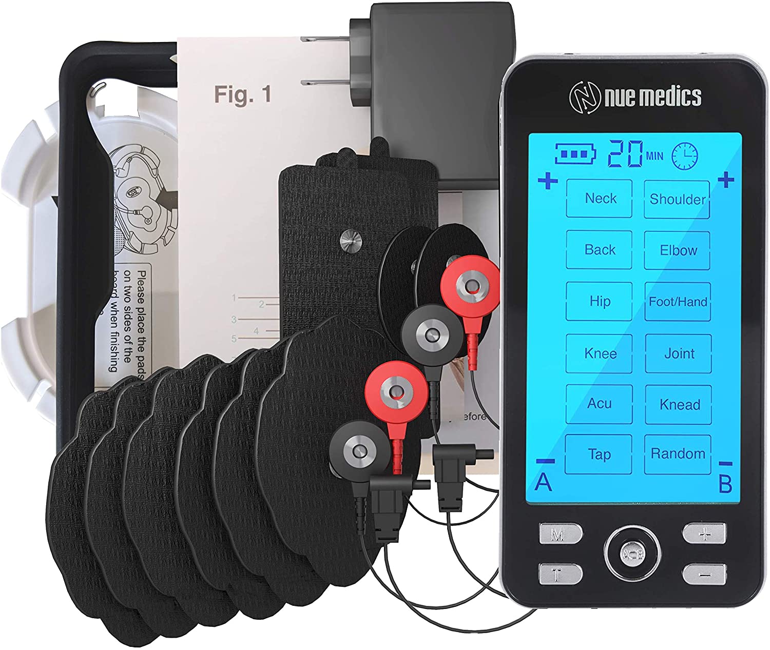  Tens Unit Plus 24 Rechargeable Electronic Pulse Massager  Machine Multi Mode Device with All Accessories [New Model] : Health &  Household