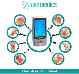 Tens Unit Muscle Stimulator Therapy 12 Massage Modes Complete Set –  NueMedics Tens Units