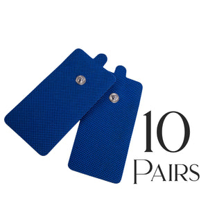 Tens Unit Pads [FDA 510(k) Cleared] 20 Pieces Medical Grade Blue Extra Large Electrodes