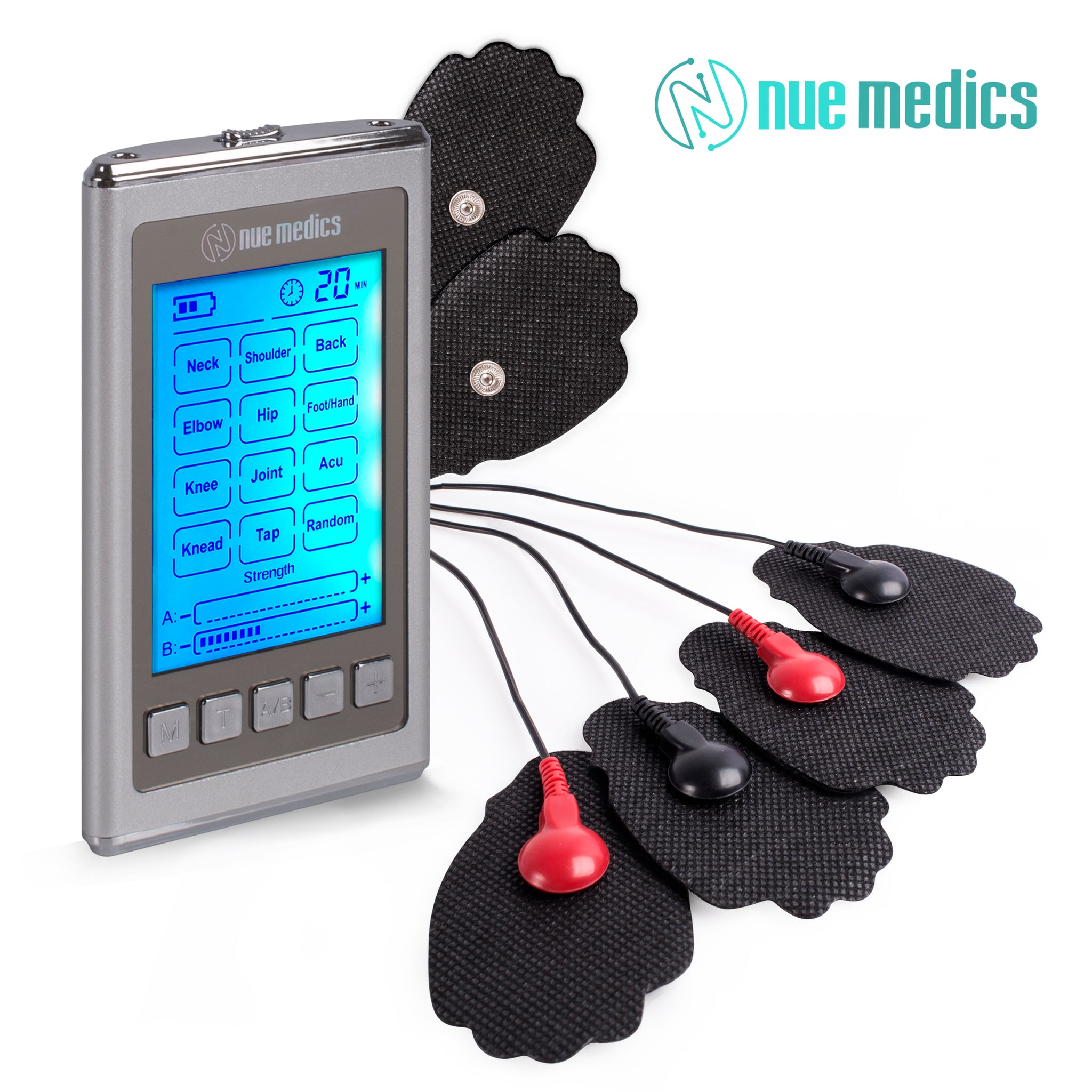 Electric Pulse Massager Tens EMS Muscle Stimulator 12Modes Digital