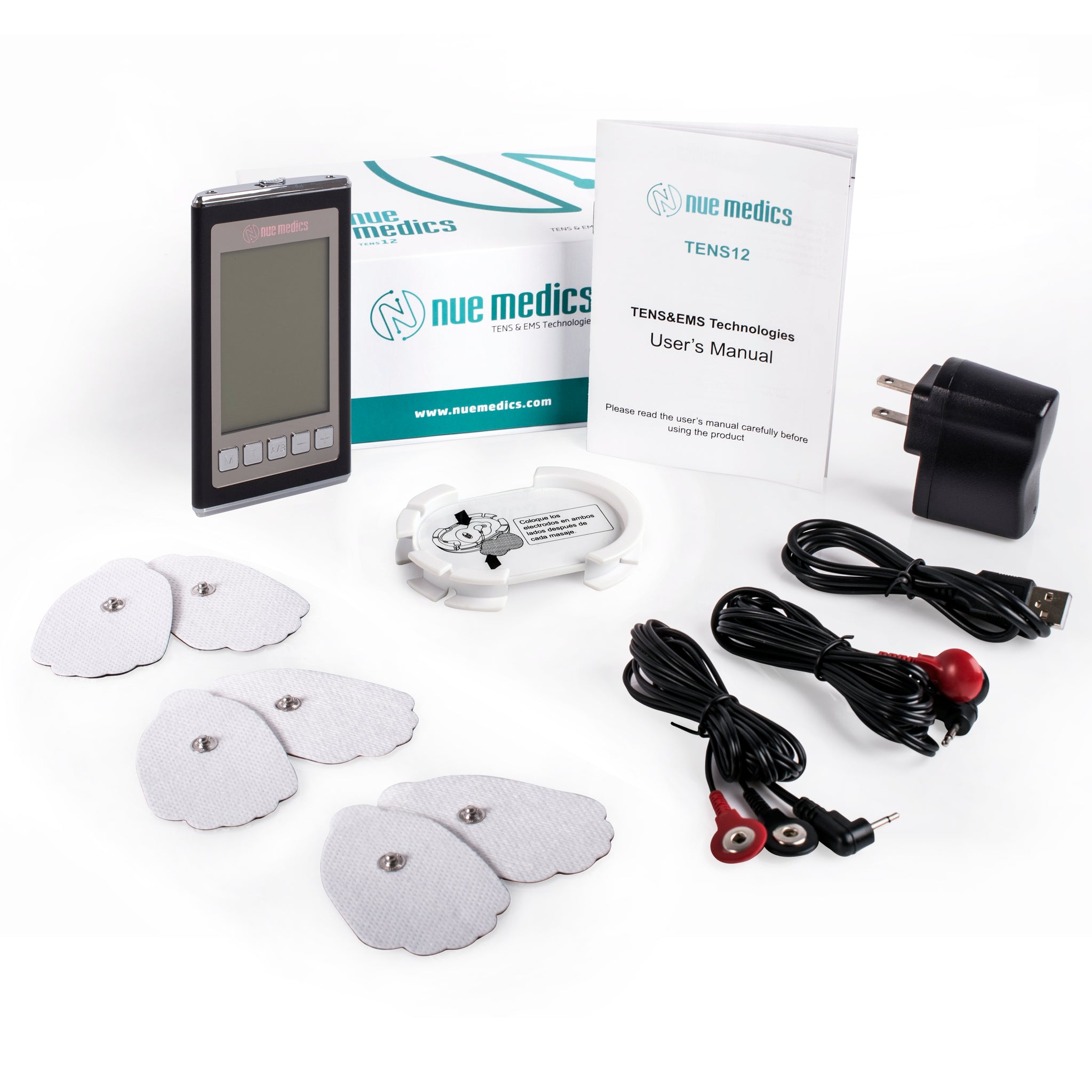 Tens Unit Pro 24 Muscle Stimulator Electric Pulse Massager Rechargeabl –  NueMedics Tens Units