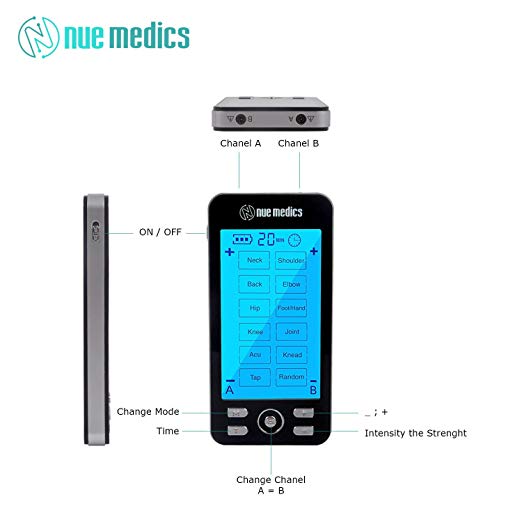 NueMedics Tens Unit Touchscreen EMS Muscle Stimulator Machine [Lifetim –  NueMedics Tens Units