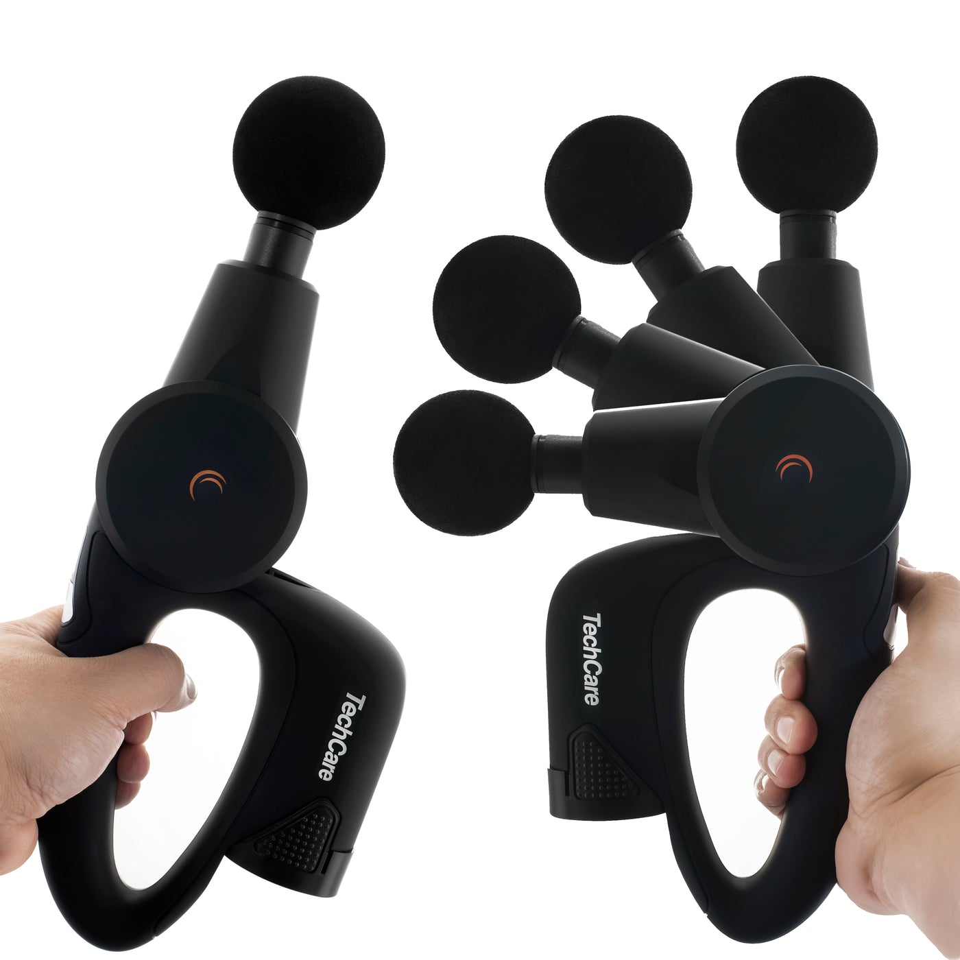 YICOLY Heated Percussion Massage Gun with 5 Massage Heads and 5 Powerf